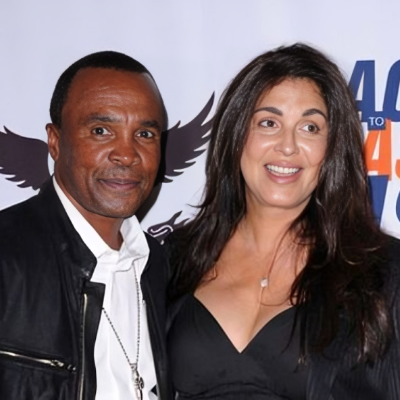 Bernadette Robi together with her husband and boxing legend, Sugar Ray Leonard.